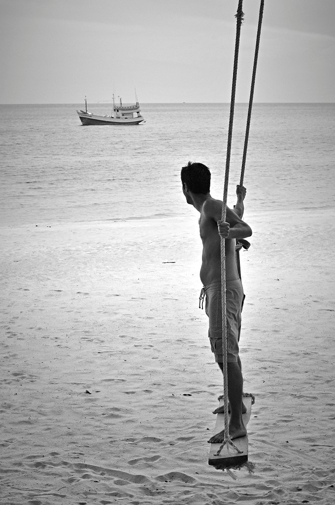 Man swinging